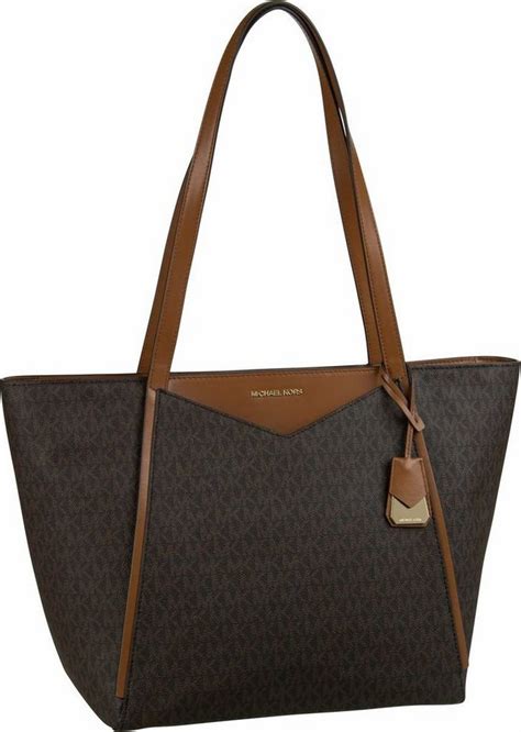 michael kors shopper whitney large tz tote mk signature shopper|Michael Kors Totes .